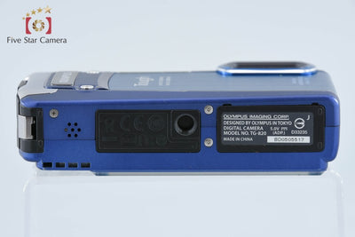 【中古】OLYMPUS オリンパス TOUGH TG-820 ブルー 防水デジタルカメラ シャッター回数僅少