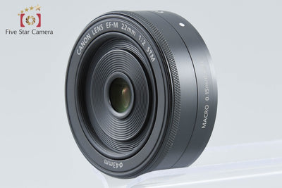 【中古】Canon キヤノン EF-M 22mm f/2 STM ブラック