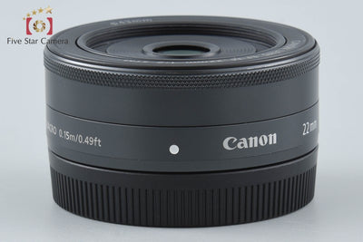 【中古】Canon キヤノン EF-M 22mm f/2 STM ブラック