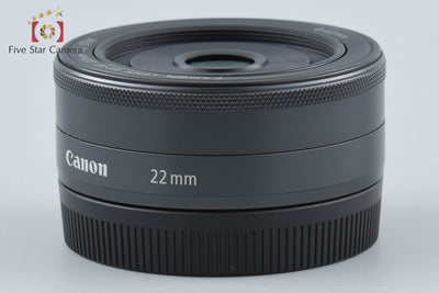 【中古】Canon キヤノン EF-M 22mm f/2 STM ブラック