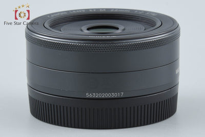 【中古】Canon キヤノン EF-M 22mm f/2 STM ブラック