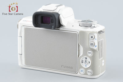 【中古】Canon キヤノン EOS Kiss M EF-M 15-45 IS STM レンズキット ホワイト