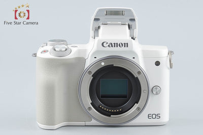 【中古】Canon キヤノン EOS Kiss M EF-M 15-45 IS STM レンズキット ホワイト