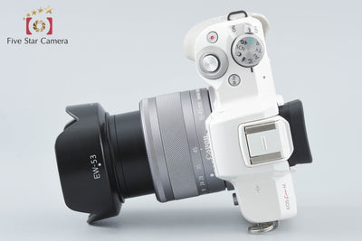 【中古】Canon キヤノン EOS Kiss M EF-M 15-45 IS STM レンズキット ホワイト