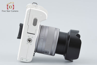 【中古】Canon キヤノン EOS Kiss M EF-M 15-45 IS STM レンズキット ホワイト