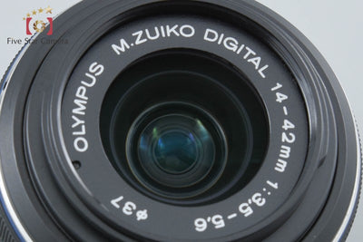 【中古】OLYMPUS オリンパス M.ZUIKO DIGITAL 14-42mm f/3.5-5.6 II R ブラック