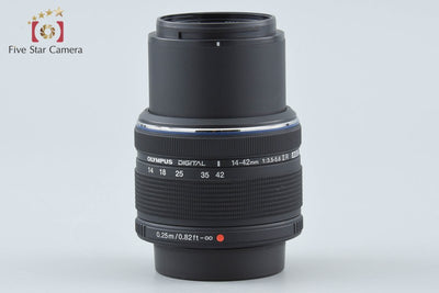 【中古】OLYMPUS オリンパス M.ZUIKO DIGITAL 14-42mm f/3.5-5.6 II R ブラック