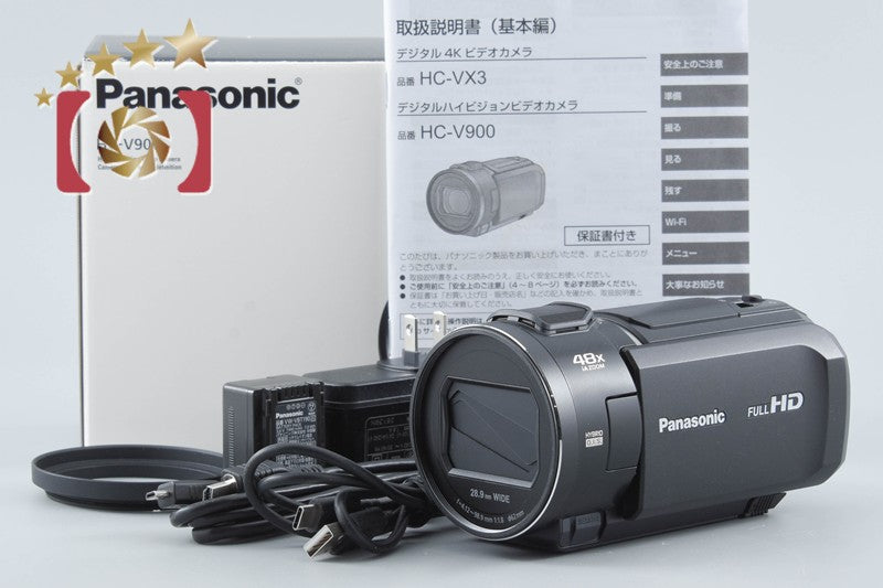 【中古】Panasonic パナソニック HC-V900 デジタルハイビジョンビデオカメラ 元箱付き