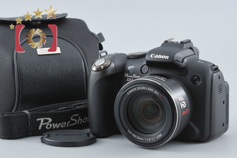 【中古】Canon キヤノン PowerShot SX1 IS ブラック コンパクトデジタルカメラ