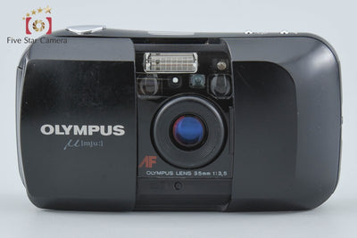 【中古】OLYMPUS オリンパス μ[mju:] ブラック コンパクトフィルムカメラ