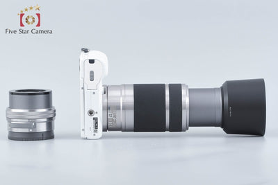 【中古】SONY ソニー α5100 ILCE-5100 ダブルズームレンズキット ホワイト シャッター回数僅少 元箱付き 多言語対応