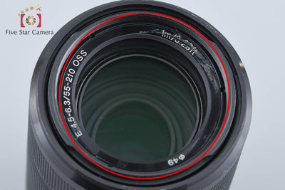 【中古】SONY ソニー E 55-210mm f/4.5-6.3 OSS SEL55210 ブラック
