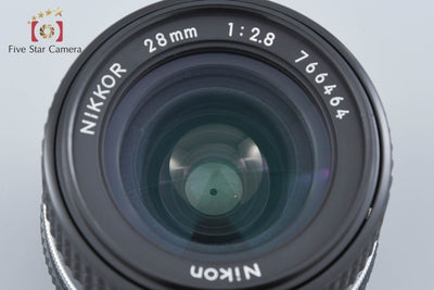 【中古】Nikon ニコン Ai-S NIKKOR 28mm f/2.8 2026.9月 オーバーホール済み