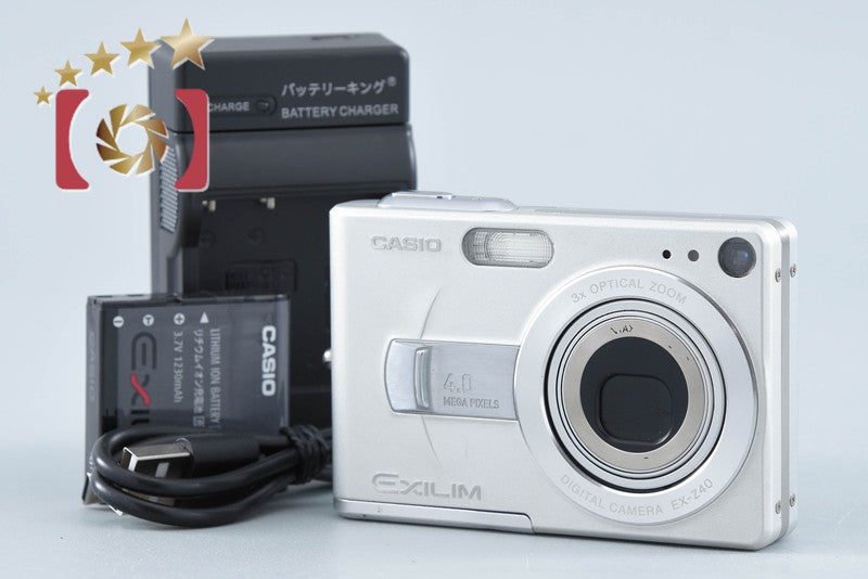 【中古】CASIO カシオ EXILIM EX-Z40 シルバー コンパクトデジタルカメラ