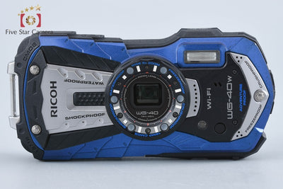 【中古】RICOH リコー PENTAX ペンタックス WG-40W ブルー コンパクトデジタルカメラ シャッター回数僅少