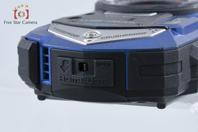 【中古】RICOH リコー PENTAX ペンタックス WG-40W ブルー コンパクトデジタルカメラ シャッター回数僅少