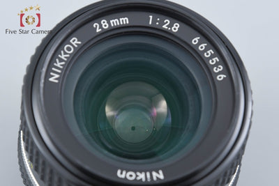 【中古】Nikon ニコン Ai-S NIKKOR 28mm f/2.8