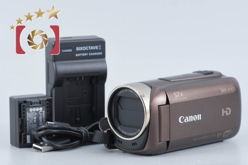 【中古】Canon キヤノン iVIS HF R52 ブラウン ビデオカメラ
