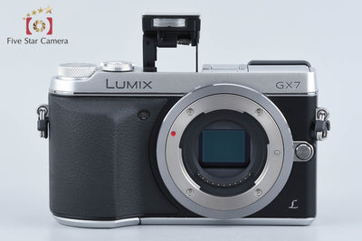 【中古】Panasonic パナソニック LUMIX DMC-GX7 シルバー ミラーレス一眼カメラ シャッター回数僅少