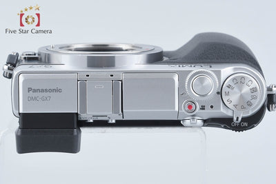 【中古】Panasonic パナソニック LUMIX DMC-GX7 シルバー ミラーレス一眼カメラ シャッター回数僅少