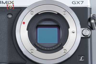 【中古】Panasonic パナソニック LUMIX DMC-GX7 シルバー ミラーレス一眼カメラ シャッター回数僅少