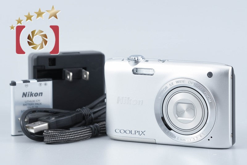 【中古】Nikon ニコン COOLPIX S2900 シルバー コンパクトデジタルカメラ