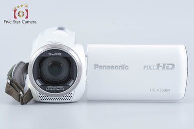 【中古】Panasonic パナソニック HC-V360M ホワイト デジタルハイビジョンビデオカメラ