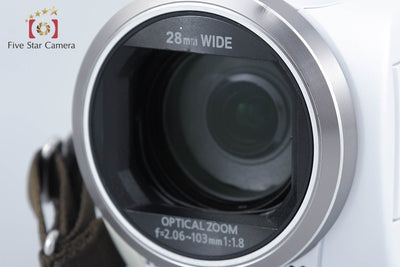 【中古】Panasonic パナソニック HC-V360M ホワイト デジタルハイビジョンビデオカメラ