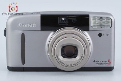 【中古】Canon キヤノン Autoboy S PANORAMA グレージュチタン コンパクトフィルムカメラ