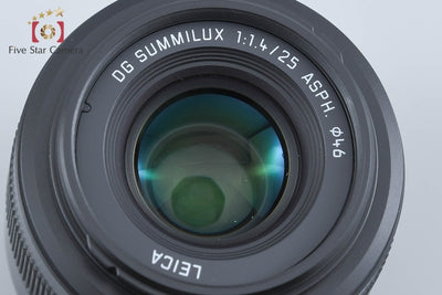 【中古】Panasonic パナソニック LUMIX LEICA DG SUMMILUX 25mm f/1.4 II ASPH. H-XA025
