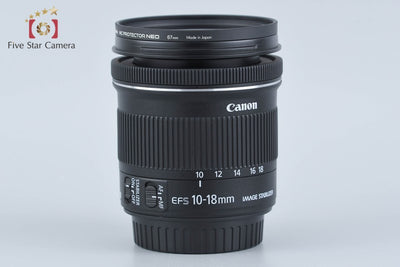 【中古】Canon キヤノン EF-S 10-18mm f/4.5-5.6 IS STM