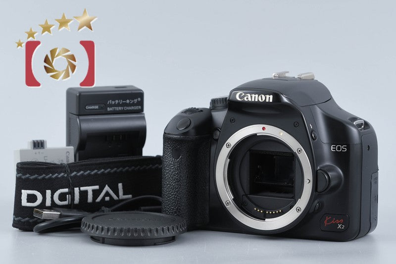 【中古】Canon キヤノン EOS Kiss X2 デジタル一眼レフカメラ