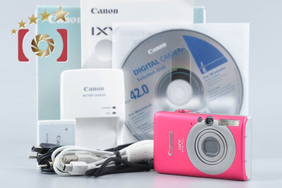 【中古】Canon キヤノン IXY Digital 110 IS レッド コンパクトデジタルカメラ 元箱付き