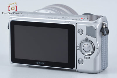 【中古】SONY ソニー α NEX-5T シルバー パワーズームレンズキット シャッター回数僅少 多言語対応