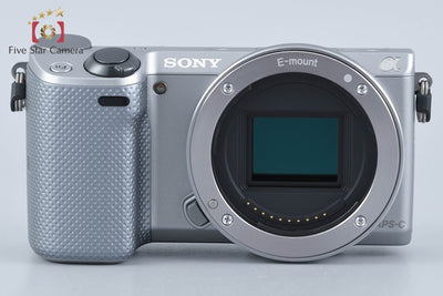 【中古】SONY ソニー α NEX-5T シルバー パワーズームレンズキット シャッター回数僅少 多言語対応