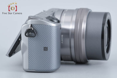 【中古】SONY ソニー α NEX-5T シルバー パワーズームレンズキット シャッター回数僅少 多言語対応