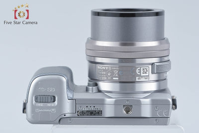 【中古】SONY ソニー α NEX-5T シルバー パワーズームレンズキット シャッター回数僅少 多言語対応
