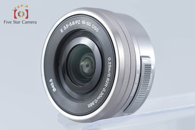 【中古】SONY ソニー α NEX-5T シルバー パワーズームレンズキット シャッター回数僅少 多言語対応