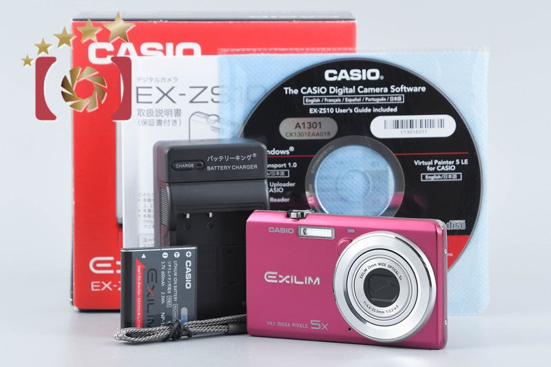 【中古】CASIO カシオ EXILIM EX-ZS10 レッド コンパクトデジタルカメラ 元箱付き