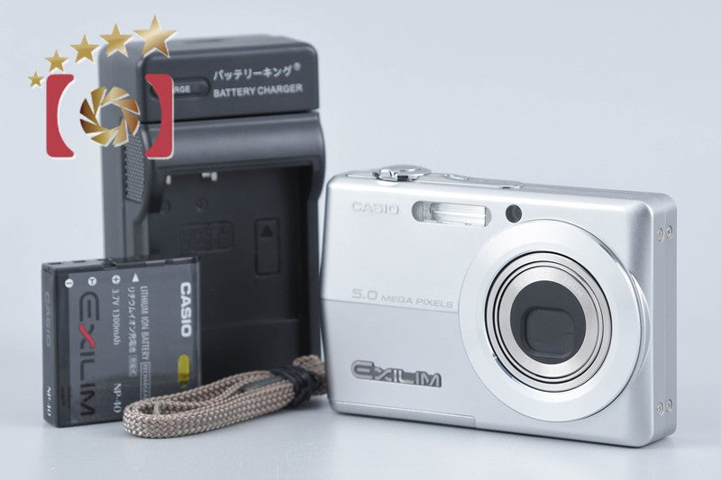 【中古】Casio カシオ EXILIM ZOOM EX-Z500 シルバー コンパクトデジタルカメラ