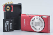 【中古】Canon キヤノン IXY 200 レッド コンパクトデジタルカメラ