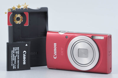 【中古】Canon キヤノン IXY 200 レッド コンパクトデジタルカメラ