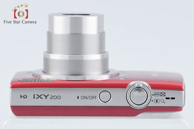 【中古】Canon キヤノン IXY 200 レッド コンパクトデジタルカメラ