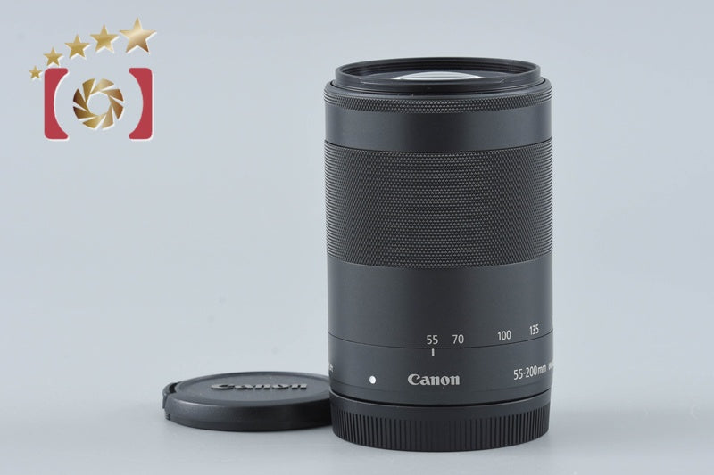 【中古】Canon キヤノン EF-M 55-200mm f/4.5-6.3 IS STM ブラック