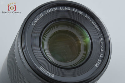 【中古】Canon キヤノン EF-M 55-200mm f/4.5-6.3 IS STM ブラック