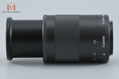 【中古】Canon キヤノン EF-M 55-200mm f/4.5-6.3 IS STM ブラック