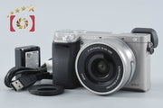 【中古】SONY ソニー α6000 ILCE-6000 ホワイト パワーズームレンズキット シャッター回数僅少 海外版