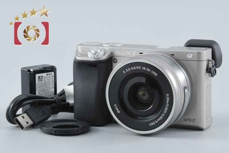 【中古】SONY ソニー α6000 ILCE-6000 ホワイト パワーズームレンズキット シャッター回数僅少 海外版