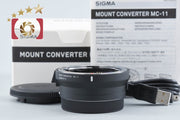 【中古】SIGMA シグマ マウントコンバーター MC-11 Canon EF-E用 Canon EF → ソニーEマウント 元箱付き