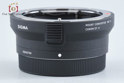 【中古】SIGMA シグマ マウントコンバーター MC-11 Canon EF-E用 Canon EF → ソニーEマウント 元箱付き